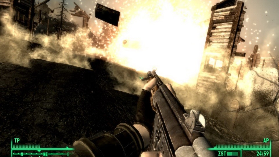 Explosionen in der Nähe sind gut zu spüren