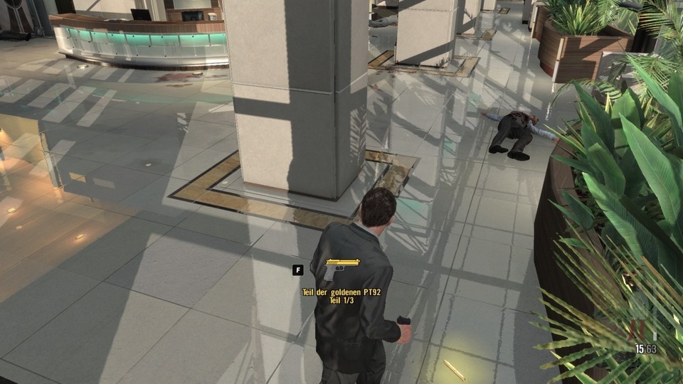 In jedem Level dürfen goldene Waffenteile gesammelt werden