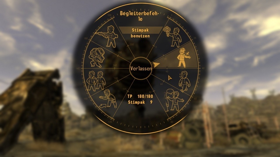 Übersichtliches Befehlssystem für die Begleiter