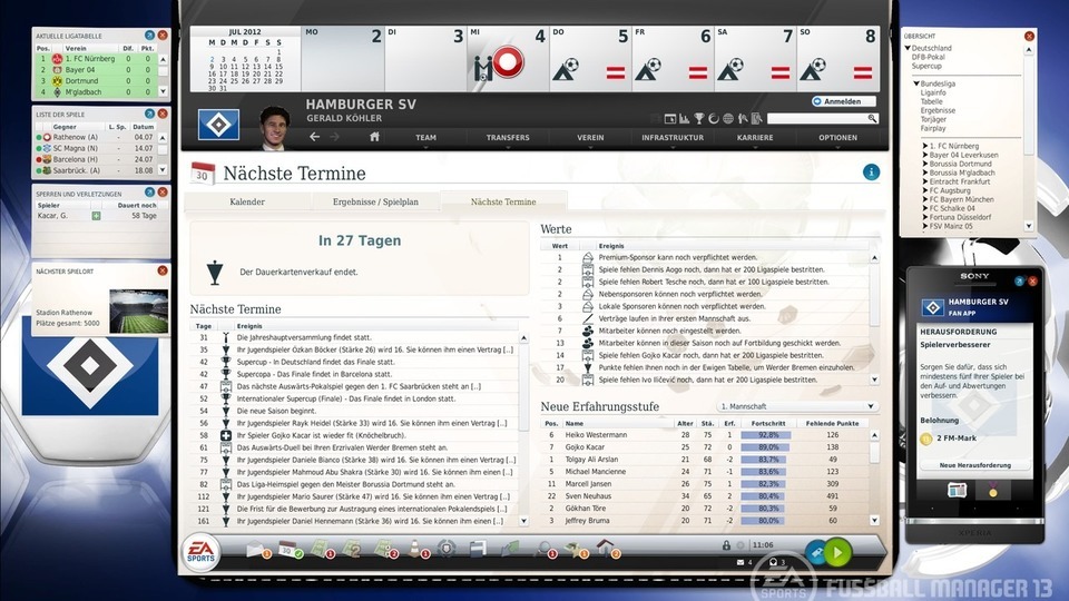 Die neue Terminübersicht