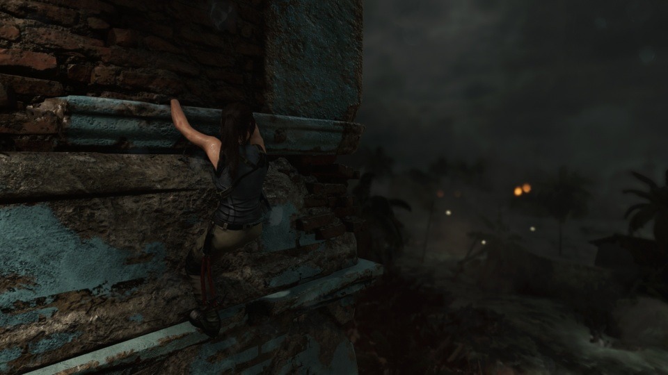 Lara konnte sich vor der von ihr ausgelösten Katastrophe noch retten.